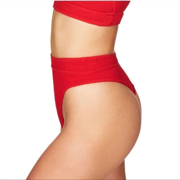 BOUND BY BOND-EYE Palmer  Bikini Bottoms In Baywatch Red - Picture 4 of 8